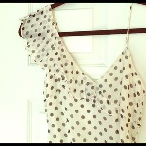 BCBG Polka dot flamenco dress